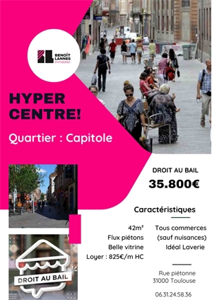 inconnu à la vente -   31000  TOULOUSE, surface 42 m2 vente inconnu - APR714227